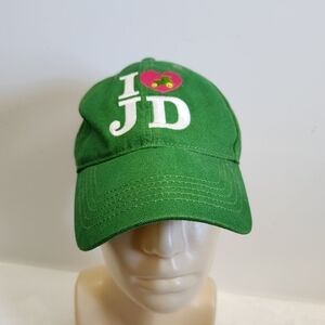 John Deere Green White Pink Heart Tractor Baseball Hat Cap